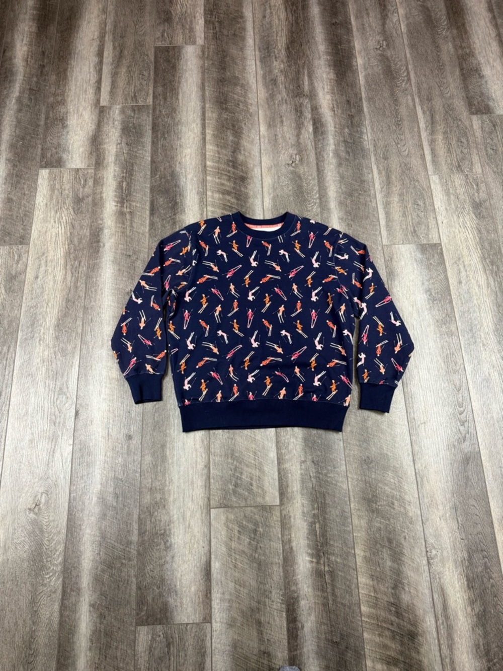 Katie Kime‎ Navy Ski Crewneck